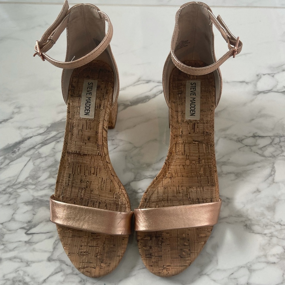 Steve Madden Rose Gold 2 inch heels
